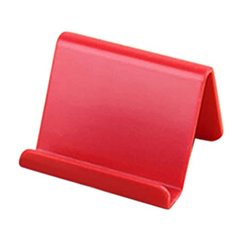 Mini Handy Ständer 60x45mm Handyhalter Tisch Handyhalterung Schreibtisch Handy Halter Smartphone Ständer Handyständer für Galaxy S21 Ultra/S20/ S10 / S9 / S8/ A20/ A40 / A50 / A51/ A52 (Rot) von Dkings