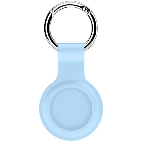 Schutzhülle Kompatibel mit Airtag 2021 - Silikon Bluetooth Tracker Cover mit Schlüsselanhänger für Airtags Finder Hülle (ZZ#05) von Dkings