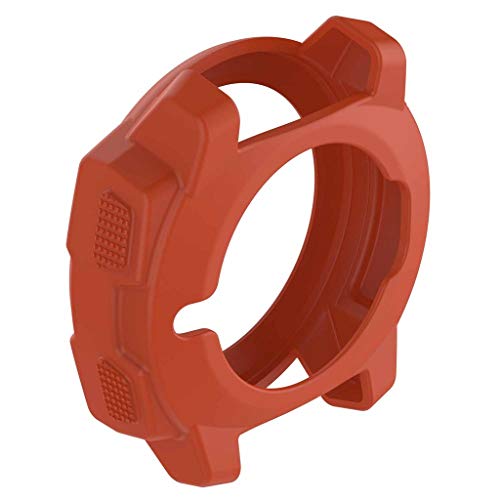 Schutzhülle Kompatibel mit Garmin instinct Hülle - Weiche Silikon Hülle Cover ohne Tracker für Garmin instinct Watch (Rot) von Dkings