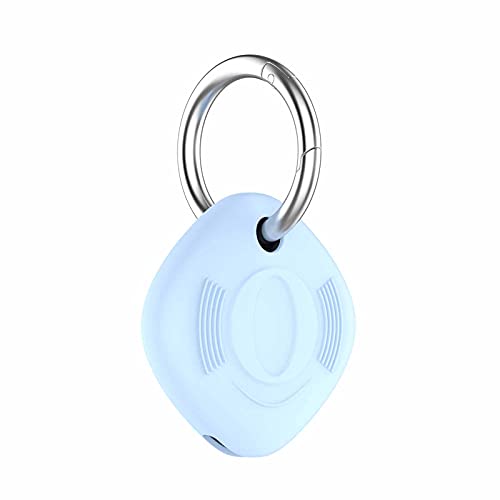 Schutzhülle Kompatibel mit Samsung Galaxy SmartTag - Silikon Bluetooth Tracker Cover mit Schlüsselanhänger für Galaxy SmartTag Hülle (Blau) von Dkings