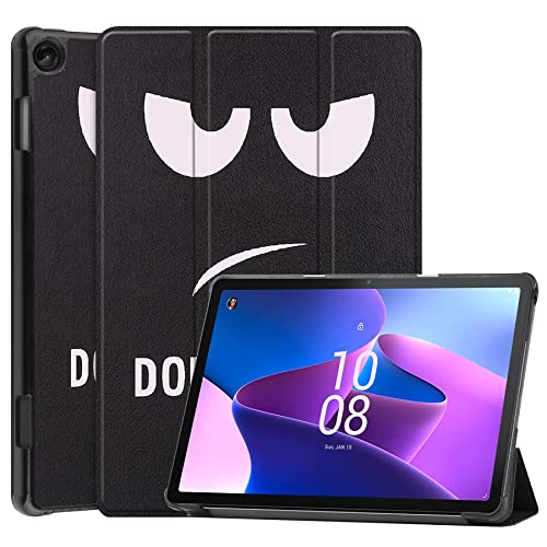 Dlahaby Hülle Kompatibel mit Lenovo Tab M10 3rd Gen TB328 10.1 Zoll 2022,Flip Cover mit Standfunktion Hülle für Lenovo Tab M10 (3. Generation) 10,1'' Tablet,Dont Touch von Dlahaby