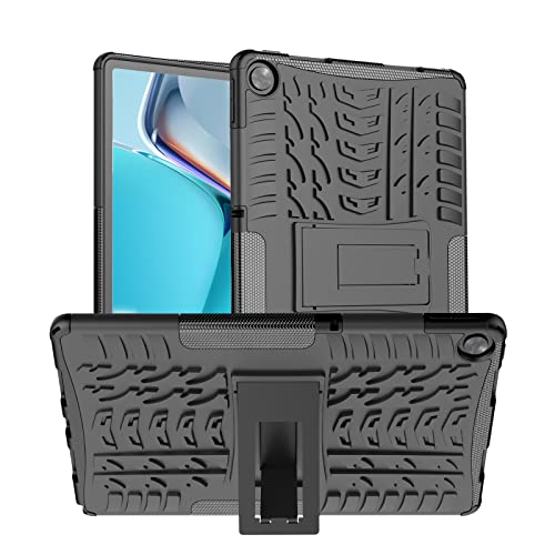 Dlahaby Hülle für Realme Pad 10.4'',Hartes PC & TPU Silikon mit Standfunktion Schutzhülle für Realme Pad 10,4 Zoll 2021 Tablet,Schwarz von Dlahaby
