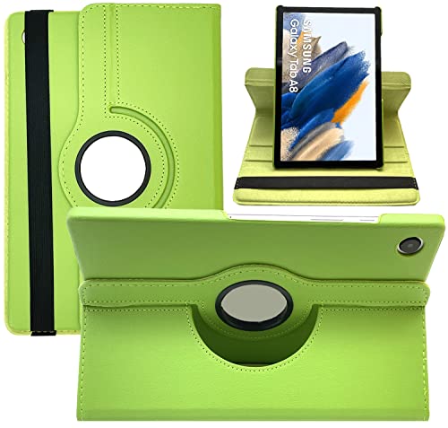 Dlahaby Hülle für Samsung Galaxy Tab A8 10.5 SM-X200/X205/X207, 360 Grad Drehung mit Standfunktion Schutzhülle für Samsung Galaxy Tab A8 10,5 Zoll 2021 Tablet,Grün von Dlahaby