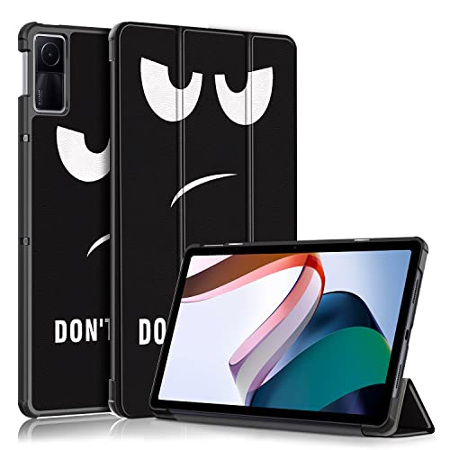 Dlahaby Schutzhülle für Xiaomi Redmi Pad 10.61 Zoll 2022,PU Leder Flip Cover mit Standfunktion Hülle für Xiaomi Redmi Pad 10.61 Zoll 2022 Tablet,Dont Touch von Dlahaby