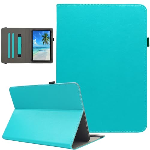 Dluggs Universal-Schutzhülle für Android-Tablets mit 17,8 cm (7 - 8,5 Zoll), PU-Leder, mehrere Betrachtungswinkel, Standfunktion, mit Handschlaufe, Blau von Dluggs