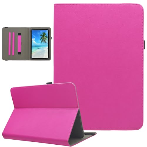 Dluggs Universal-Schutzhülle für Android-Tablets mit 17,8 cm (7 - 8,5 Zoll), PU-Leder, mehrere Betrachtungswinkel, Standfunktion, mit Handschlaufe, Rosa von Dluggs