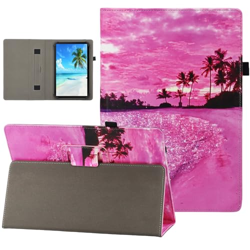 Dluggs Universal-Schutzhülle für Android-Tablets mit 17,8 cm (7 - 8,5 Zoll), schmal, klappbar, Standfunktion, Lederschutzhülle für 17,8 - 21,6 cm (7 - 8,5 Zoll), mit Hand von Dluggs