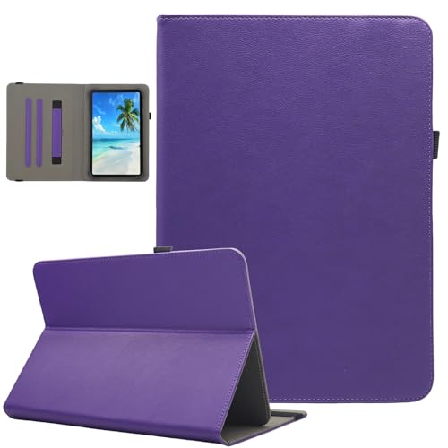 Dluggs Universal-Schutzhülle für Android-Tablets mit 25,4 cm (10,1 Zoll) und 25,7 cm (10,1 Zoll), PU-Leder, Multi-Winkel, Standfunktion, Schutzhülle für 9,5-11 Zoll Tablet, mit Handschlaufe von Dluggs