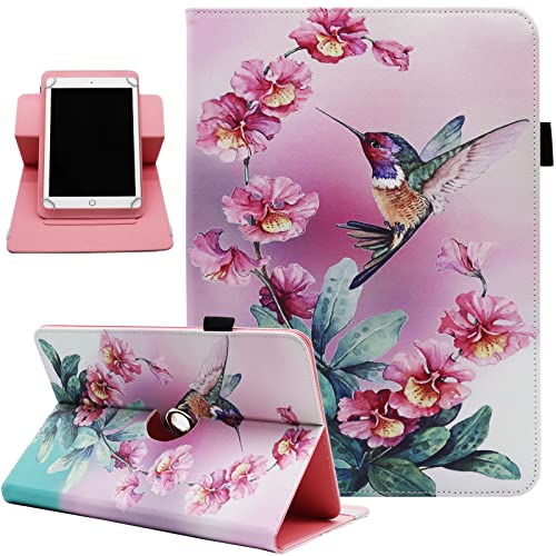 Dluggs Universal-Schutzhülle für Android-Tablets mit 25,4 cm (10 Zoll) und 25,7 cm (9,5-10,1 Zoll), PU-Leder, 360 Grad drehbar, Multi-Winkel, Standfunktion, für 25,4-26,7 cm (9,5-10,5 Zoll) von Dluggs