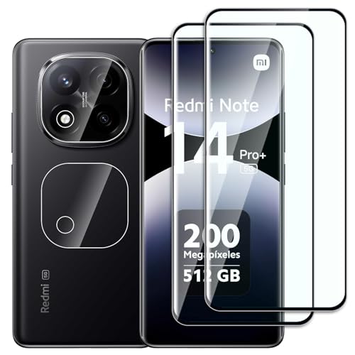 Dlxiks 2+2 Stück, Panzer Schutz Glas für Xiaomi Redmi Note 14 Pro Plus 5G / Note 14 Pro+ 5G, 2 Stück Schutzfolie Mit 2 Stück Kameraschutz, 9H Härte, Anti-Kratzen, HD Klar Displayschutzfolie Dlxiks 2+2 Stück, Panzer Schutz Glas für Xiaomi Redmi Note 14 Pro Plus 5G / Note 14 Pro+ 5G, 2 Stück Schutzfolie Mit 2 Stück Kameraschutz, 9H Härte, Anti-Kratzen, HD Klar Displayschutzfolie von Dlxiks