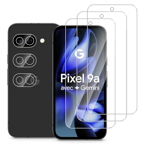 Dlxiks 3+3 Stück, Panzer Schutz Glas für Google Pixel 9a, 3 Stück Schutzfolie Mit 3 Stück Kameraschutz, Anti-Kratzen, HD Klar Displayschutzfolie für Google Pixel 9a Dlxiks 3+3 Stück, Panzer Schutz Glas für Google Pixel 9a, 3 Stück Schutzfolie Mit 3 Stück Kameraschutz, Anti-Kratzen, HD Klar Displayschutzfolie für Google Pixel 9a von Dlxiks