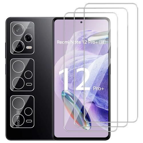 Dlxiks 3+3 Stück, Panzer Schutz Glas für Xiaomi Redmi Note 12 Pro+ 5G, 3 Stück Schutzfolie Mit 3 Stück Kameraschutz, Anti-Kratzen, HD Klar Displayschutzfolie für Xiaomi Redmi Note 12 Pro+ 5G Dlxiks 3+3 Stück, Panzer Schutz Glas für Xiaomi Redmi Note 12 Pro+ 5G, 3 Stück Schutzfolie Mit 3 Stück Kameraschutz, Anti-Kratzen, HD Klar Displayschutzfolie für Xiaomi Redmi Note 12 Pro+ 5G von Dlxiks