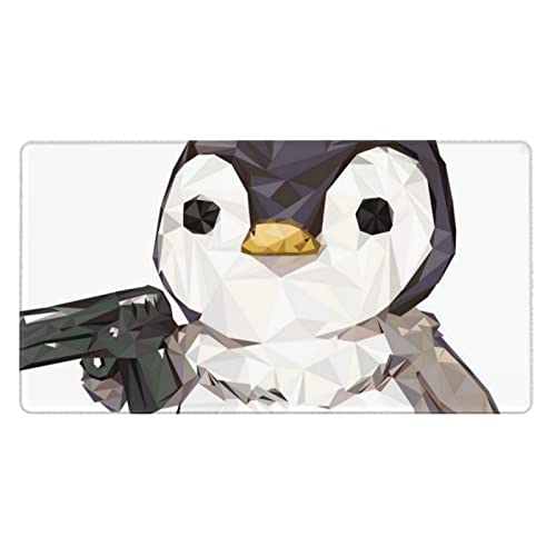 Großes Gaming-Mauspad mit Pinguin-Motiv, strapazierfähig, 75 x 40 cm, mit genähten Kanten, wasserdicht und rutschfest, XXL Bürotischmatte Großes Gaming-Mauspad mit Pinguin-Motiv, strapazierfähig, 75 x 40 cm, mit genähten Kanten, wasserdicht und rutschfest, XXL Bürotischmatte von Dmorj