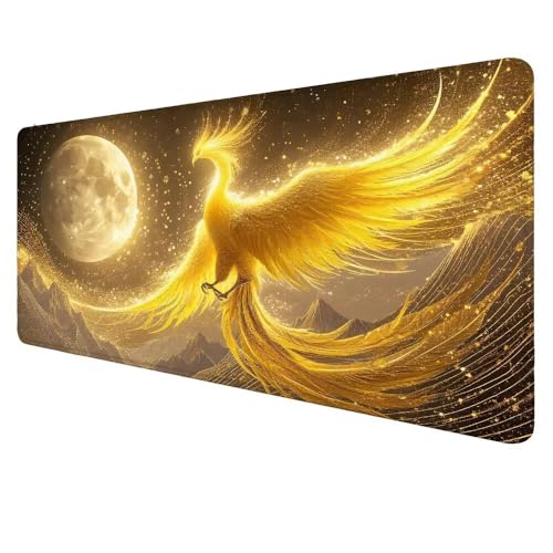 Mauspad Phönix Mousepad Gelb Schreibtischunterlage Groß 800x400x3mm Mauspad Gaming XXL, Rutschfeste Gummibasis Desk Mat,Erweiterter Wasserdicht Unterlage Schreibtisch Geschenke für Männer Frauen X-426 Mauspad Phönix Mousepad Gelb Schreibtischunterlage Groß 800x400x3mm Mauspad Gaming XXL, Rutschfeste Gummibasis Desk Mat,Erweiterter Wasserdicht Unterlage Schreibtisch Geschenke für Männer Frauen X-426 von Dnnufagg