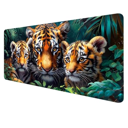 Mauspad Tiger Mousepad Tier Schreibtischunterlage Groß 1200x600x3mm Mauspad Gaming XXL, Rutschfeste Gummibasis Desk Mat,Erweiterter Wasserdicht Unterlage Schreibtisch Geschenke für Männer Frauen X-459 Mauspad Tiger Mousepad Tier Schreibtischunterlage Groß 1200x600x3mm Mauspad Gaming XXL, Rutschfeste Gummibasis Desk Mat,Erweiterter Wasserdicht Unterlage Schreibtisch Geschenke für Männer Frauen X-459 von Dnnufagg