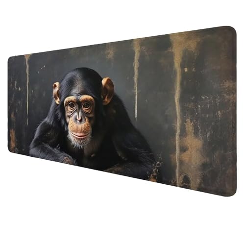 Mauspad XXL Schwarz Mousepad 600x300x3mm Gaming Mauspad AFFE Schreibtischunterlag, Mauspad Groß Wasserdicht Mouse Pad rutschfeste Gummibasis Mauspad Gaming, für Home-Office Geschenke für Frauen D-192 Mauspad XXL Schwarz Mousepad 600x300x3mm Gaming Mauspad AFFE Schreibtischunterlag, Mauspad Groß Wasserdicht Mouse Pad rutschfeste Gummibasis Mauspad Gaming, für Home-Office Geschenke für Frauen D-192 von Dnnufagg