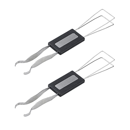 Dnyta 2 x schwarze Tastenkappen-Abzieher für mechanische Tastaturen, zum Entfernen von Befestigungswerkzeug aus Edelstahl, zum Entfernen von Schlüsseln Dnyta 2 x schwarze Tastenkappen-Abzieher für mechanische Tastaturen, zum Entfernen von Befestigungswerkzeug aus Edelstahl, zum Entfernen von Schlüsseln von Dnyta