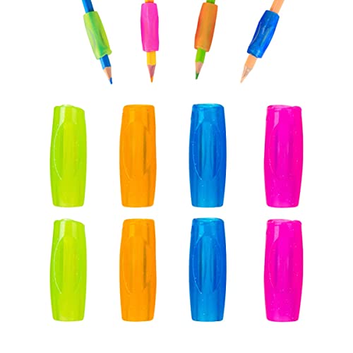 DoGeek Ergonomische Schreibhilfen für Stifte Silikon Stift Griffe Griffhalter Bleistift Grips Stiftehalter(8 Pack) von DoGeek