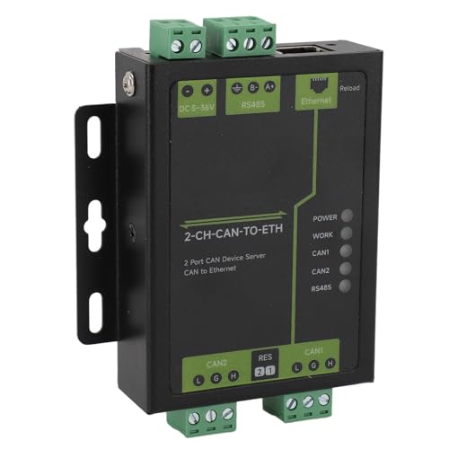 CAN-zu-Ethernet-Konverter, 2 Ports CAN-Geräteserver TCP IP-Protokoll DC 5~36 V Professionelle Industriequalität für Computer von Doact