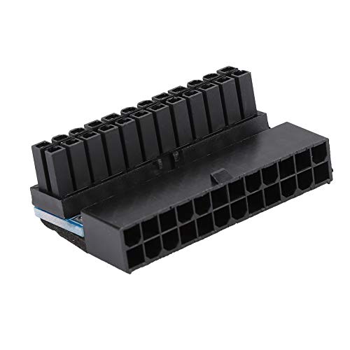 Doact ATX 24-Pin-Buchse auf 24-Pin-Stecker, 90-Grad-Netzteil, Konverter für Desktop-PC, Löst Netzteil-Installationsprobleme von Doact