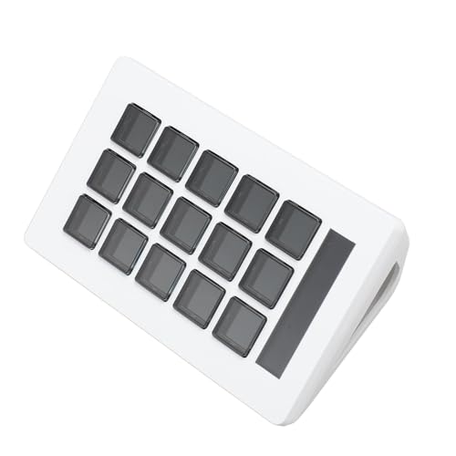 Doact Benutzerdefinierte LCD-Tastatur, 15 Visuelle Tastaturtasten mit Benutzerdefinierten Symbolen. Effizientes Plug-and-Play für die Musikproduktion von Doact