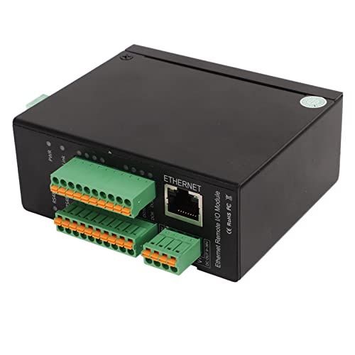 Doact Ethernet-Remote-IO-Modul, Datenerfassungsmodul, LED-Anzeige, Anti-Reverse-Verbindung, IP30-Schutz für die Landwirtschaft (EU-Stecker) von Doact
