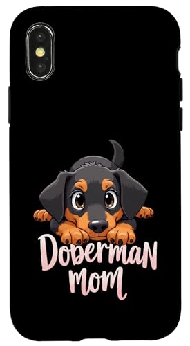 Dobermann Mama Hund Dobermann Pinscher Mama Niedlicher Welpe Hülle für iPhone X/XS Dobermann Mama Hund Dobermann Pinscher Mama Niedlicher Welpe Hülle für iPhone X/XS von Doberman Pinscher Fun Designs