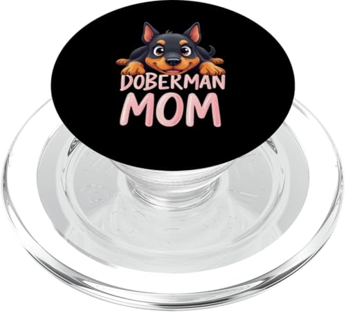 Dobermann Mama Hund Dobermann Pinscher Mama Niedlicher Welpe PopSockets PopGrip für MagSafe Dobermann Mama Hund Dobermann Pinscher Mama Niedlicher Welpe PopSockets PopGrip für MagSafe von Doberman Pinscher Fun Designs