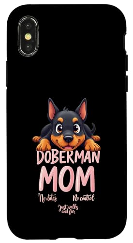 Lustiges Dobermann Mama Hund Dobermann Pinscher Mama Humor Zitat Hülle für iPhone X/XS Lustiges Dobermann Mama Hund Dobermann Pinscher Mama Humor Zitat Hülle für iPhone X/XS von Doberman Pinscher Fun Designs