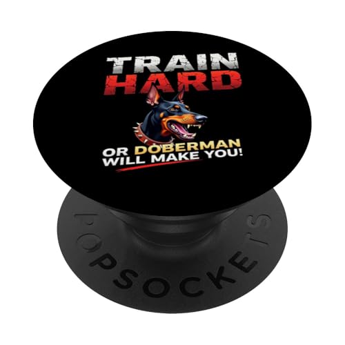 Lustiges Geschenk für Dobermann Pinscher Hundebesitzer PopSockets Klebender PopGrip Lustiges Geschenk für Dobermann Pinscher Hundebesitzer PopSockets Klebender PopGrip von Doberman Pinscher Fun Designs
