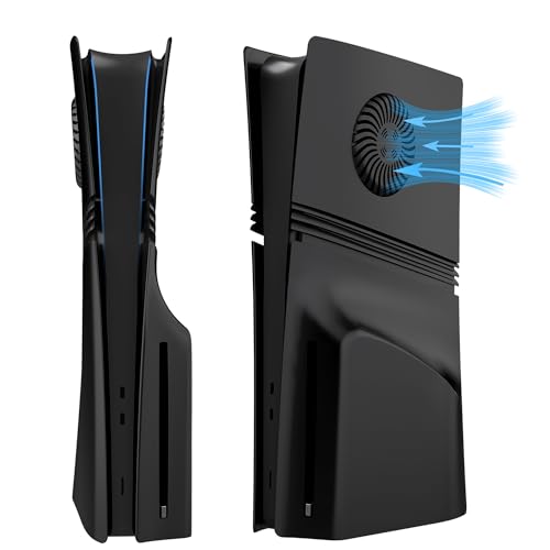 DOBEWINGDELOU Faceplate für P5 Pro Disc Edition mit Kühlungsöffnung und Staubfilter, Ersatz Face Plate Konsolenabdeckung Schwarz DOBEWINGDELOU Faceplate für P5 Pro Disc Edition mit Kühlungsöffnung und Staubfilter, Ersatz Face Plate Konsolenabdeckung Schwarz von Dobewingdelou