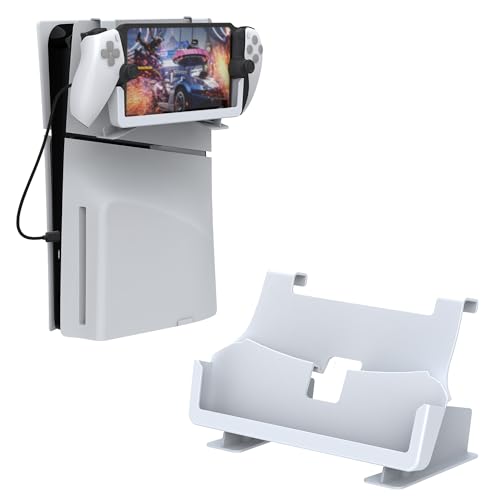 Dobewingdelou Aufhängbarer Standfuß kompatibel mit Playstation Portal, Dual Use Holder Hanger mit magnetischer Aufladung für P5 Portal Remote Player Dobewingdelou Aufhängbarer Standfuß kompatibel mit Playstation Portal, Dual Use Holder Hanger mit magnetischer Aufladung für P5 Portal Remote Player von Dobewingdelou