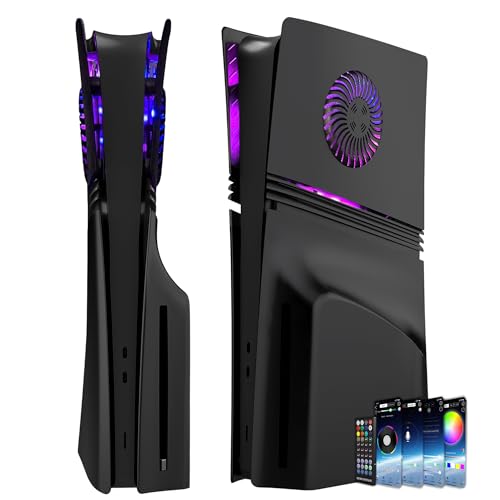 Faceplate für P5 Pro Disc Edition mit RGB-Lichtstreifen und Staubfilter mit Kühlungsöffnungen DOBEWINGDELOU 400+ Effekte LED-Lichtring Konsole Faceplate Abdeckung DIY Dekoration Kit Zubehör Schwarz Faceplate für P5 Pro Disc Edition mit RGB-Lichtstreifen und Staubfilter mit Kühlungsöffnungen DOBEWINGDELOU 400+ Effekte LED-Lichtring Konsole Faceplate Abdeckung DIY Dekoration Kit Zubehör Schwarz von Dobewingdelou