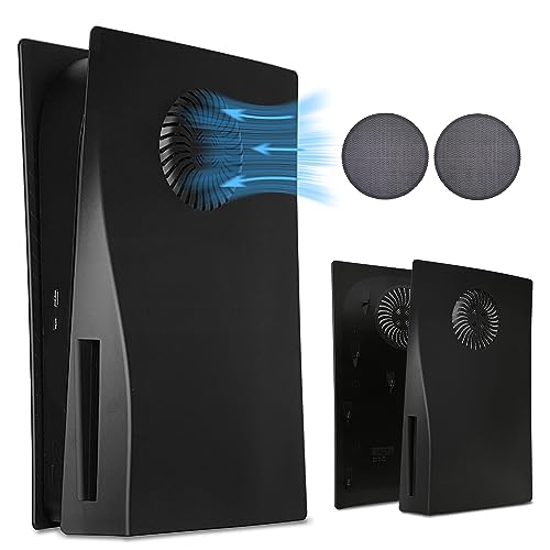 Frontplatte für P5 mit Kühlöffnungen und Staubfilter für Disc Edition DOBEWINGDELOU Frontplatten Konsole nabdeckung Ersatz Seitenplatten schale Staubdichtes Zubehör ABS-Gehäuse Schwarz Frontplatte für P5 mit Kühlöffnungen und Staubfilter für Disc Edition DOBEWINGDELOU Frontplatten Konsole nabdeckung Ersatz Seitenplatten schale Staubdichtes Zubehör ABS-Gehäuse Schwarz von Dobewingdelou