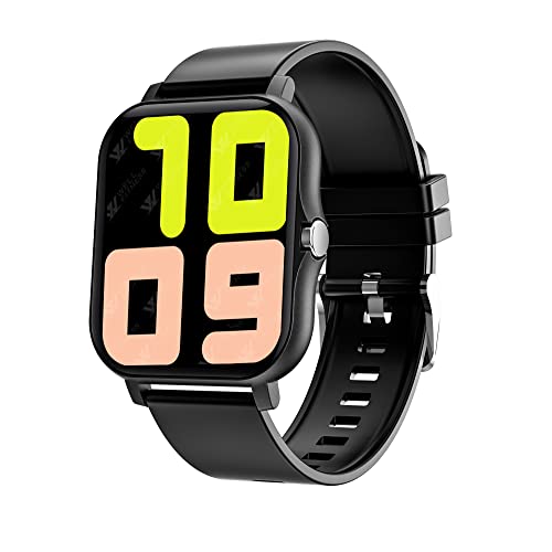 Dock & Bay P8 Smartwatch, Fitness-Tracker, HD-Touchscreen, Smartwatch mit Schrittzähler, Schlafüberwachung, Herzfrequenzmesser, Sport-Fitness-Tracker für Android/iOS (Schwarz, P8/DB-735) von Dock & Bay