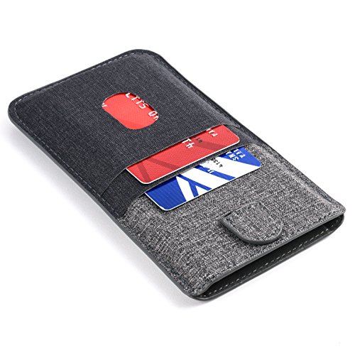 Dockem Luxe 2.0 Schutzhülle für iPhone 11 Pro Max, XS Max, 8 Plus, 7+, 6+ mit Kartenfächern Visitenkartenhalter aus Kunstleder aus Twill; Executive Ultra Slim Professional Tasche mit 4 Kartenfächern Dockem Luxe 2.0 Schutzhülle für iPhone 11 Pro Max, XS Max, 8 Plus, 7+, 6+ mit Kartenfächern Visitenkartenhalter aus Kunstleder aus Twill; Executive Ultra Slim Professional Tasche mit 4 Kartenfächern von Dockem