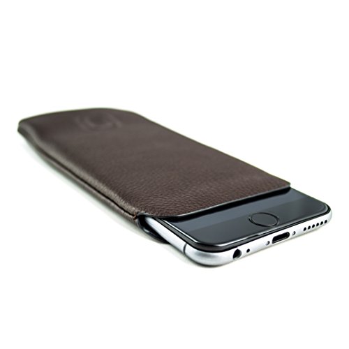 Dockem iPhone 7, iPhone 6 und iPhone 6S Sleeve - Kunstleder Handy-Hülle Schlank, Einfache, Kunststoff Leder Schutzhülle Smartphone Tasche von Dockem