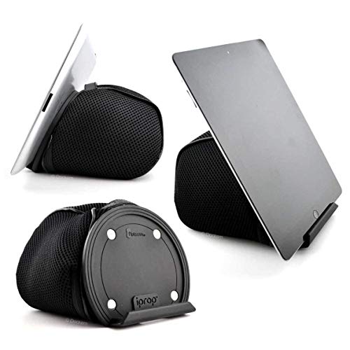 iProp Universal Bed and Lap Tablet Stand von Dockem - Weicher, Verstellbarer Sitzsack mit Silikonablage für die Meisten Tablets oder Telefone: iPads, Tablets, iPhones, eReader und Mehr (schwarz) von Dockem