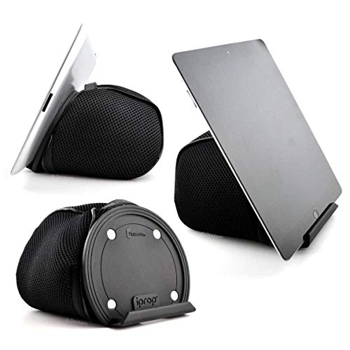 Dockem iProp Universal Bed and Lap Tablet Stand Weicher, Verstellbarer Sitzsack mit Silikonablage für die Meisten Tablets oder Telefone: iPads, Tablets, iPhones, eReader und Mehr (schwarz) von Dockem