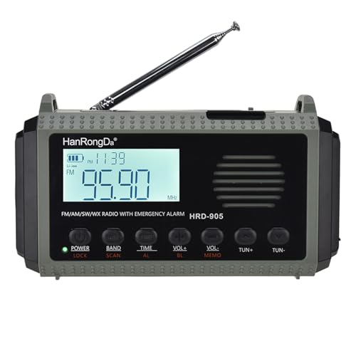 Docooler HRD-905 Allband-Radio AM FM SW WB Radio Outdoor-Notfallradio mit SOS-Alarm, Taschenlampe, Leselampe, solarbetriebene Handkurbel, Typ-C-Aufladung Docooler HRD-905 Allband-Radio AM FM SW WB Radio Outdoor-Notfallradio mit SOS-Alarm, Taschenlampe, Leselampe, solarbetriebene Handkurbel, Typ-C-Aufladung von Docooler