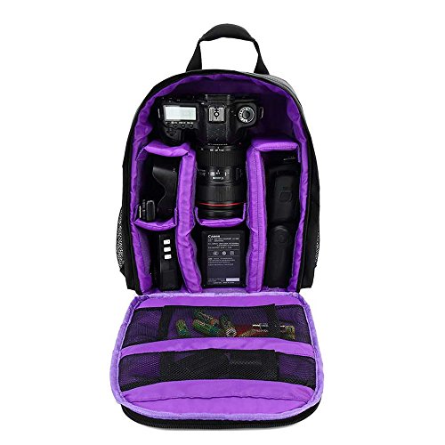 Docooler Kameratasche, DSLR-Kamerarucksack, Wasserdichte Fotorucksack, Atmungsaktive Multifunktionale Kamera Lagerung Tasche, Stoßfest Reißfest Digitalkamera Rucksack Freizeit Taschen von Docooler