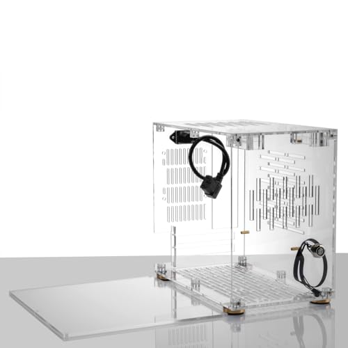 Docooler Kleines Computergehäuse, Plexiglasschale, kompaktes PC-Gehäuse, Desktop-PC-Gehäuse, ITX-Motherboard, 210-mm-Grafikkarte, SFX-Netzteil, 360°-Rundum-Wärmeableitung, PC-Gehäuse Docooler Kleines Computergehäuse, Plexiglasschale, kompaktes PC-Gehäuse, Desktop-PC-Gehäuse, ITX-Motherboard, 210-mm-Grafikkarte, SFX-Netzteil, 360°-Rundum-Wärmeableitung, PC-Gehäuse von Docooler