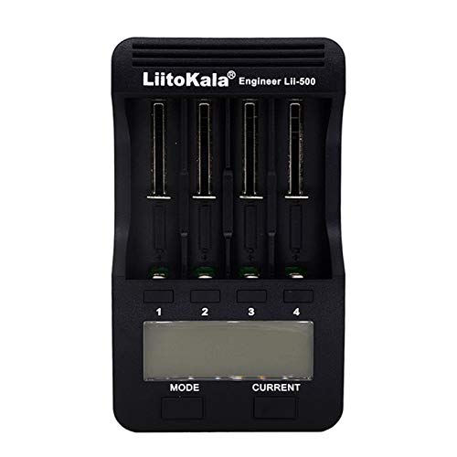 Docooler LiitoKala Akku Ladegerät-Schnell Batterie ladegerät LCD-Display 4 Schacht Plug Ladestation für Batterien Li-Ionen NI-MH NI-CD von Docooler