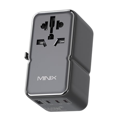 Docooler TP140 Universal-Reiseadapter mit 140 W PD-Anschluss GaN-Technologie Schnellladegerät PD3.1 QC4+ Internationale Wechselstromsteckdose Weltweiter Netzstecker Reise-Wandladegerät mit USB-A von Docooler