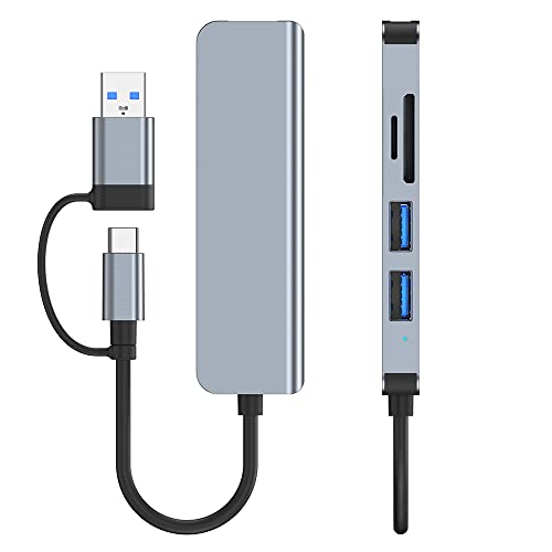 Docooler Typ C auf USB 3.0 Hub 5 in 1 Dockingstation mit USB 3.0 Port USB 2.0 Ports Ultra Slim USB Kartenleser Plug and Play Docooler Typ C auf USB 3.0 Hub 5 in 1 Dockingstation mit USB 3.0 Port USB 2.0 Ports Ultra Slim USB Kartenleser Plug and Play von Docooler