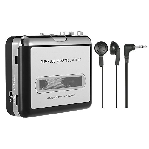 Docooler USB Konverter Band zu MP3 und Kassette Player, wandelt Audio-Kassetten in digitale MP3-Kassetten für MP3- oder Windows-Aufnahme um von Docooler