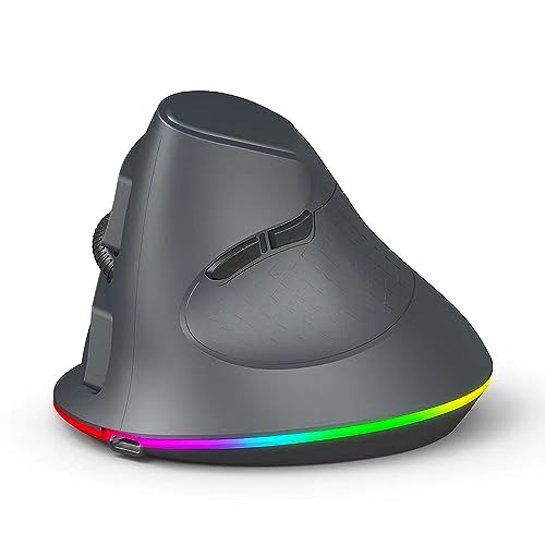 Docooler Vertikale kabellose Gaming-Maus, programmierbare Maus, 2,4 G Wireless + BT-Verbindung, ergonomisches Design Docooler Vertikale kabellose Gaming-Maus, programmierbare Maus, 2,4 G Wireless + BT-Verbindung, ergonomisches Design von Docooler