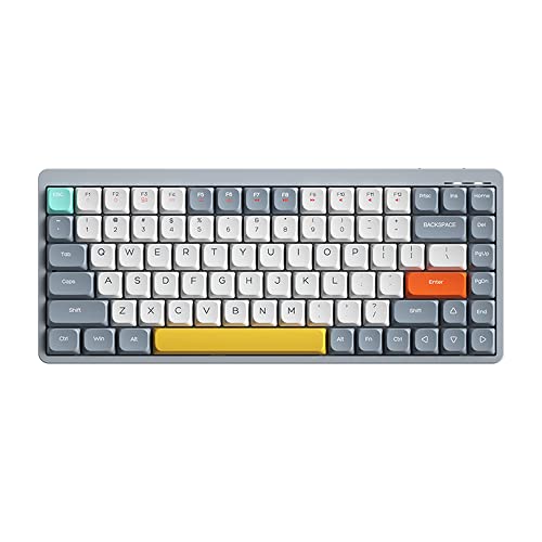 Docooler Wireless Mechanical Keyboard 84 Tasten 2.4G+BT5.0+Type-C 3 Anschlüsse 75% Tastaturen mit flachem Profil 15 Lichteffekte 5 Helligkeitsstufen für Tablet Laptop Smartphone Gateron Blue Switches Docooler Wireless Mechanical Keyboard 84 Tasten 2.4G+BT5.0+Type-C 3 Anschlüsse 75% Tastaturen mit flachem Profil 15 Lichteffekte 5 Helligkeitsstufen für Tablet Laptop Smartphone Gateron Blue Switches von Docooler