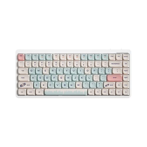 Docooler Wireless Mechanical Keyboard 84 Tasten 2.4G+BT5.0+Type-C 3 Anschlüsse 75% Tastaturen mit flachem Profil 15 Lichteffekte 5 Helligkeitsstufen für Tablet Laptop Smartphone Gateron Blue Switches Docooler Wireless Mechanical Keyboard 84 Tasten 2.4G+BT5.0+Type-C 3 Anschlüsse 75% Tastaturen mit flachem Profil 15 Lichteffekte 5 Helligkeitsstufen für Tablet Laptop Smartphone Gateron Blue Switches von Docooler
