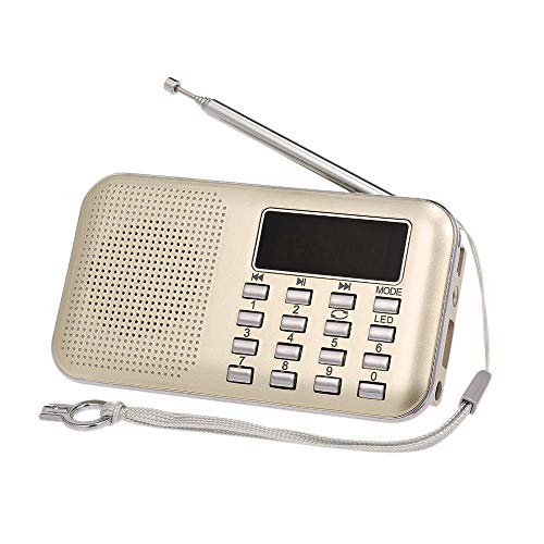 Docooler Y-896 Mini-FM-Radio Digitaler tragbarer 3W-Stereo-Lautsprecher MP3-Audio-Player High-Fidelity-Klangqualität mit 2-Zoll-Bildschirm Unterstützung USB-Laufwerk TF-Karte AUX-IN Kopfhörerausgang von Docooler